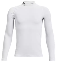 Under Armour Cold Gear Compression Mock in White