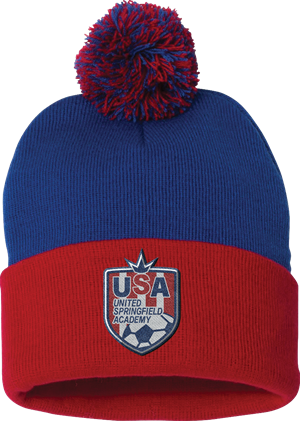 USA Beanie- Royal/Red Image